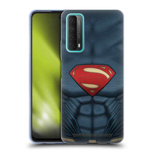 Batman V Superman: Dawn of Justice Graphics Superman Costume Soft Gel Case for Huawei P Smart (2021)