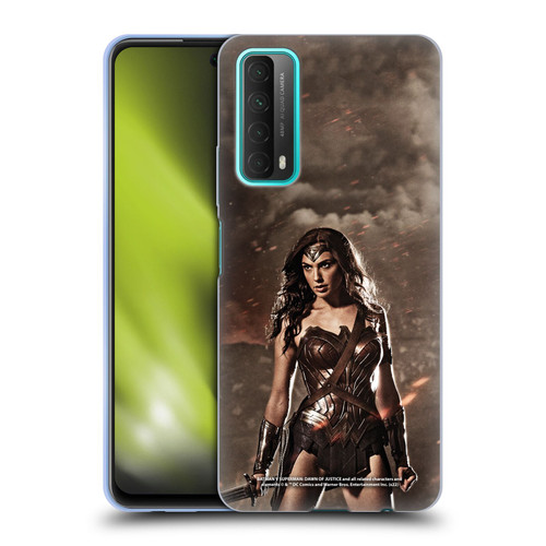 Batman V Superman: Dawn of Justice Graphics Wonder Woman Soft Gel Case for Huawei P Smart (2021)