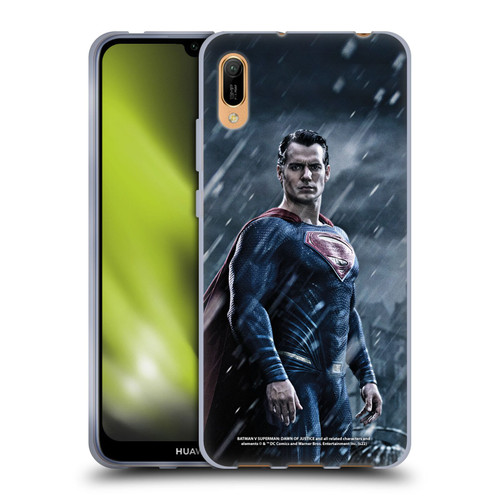 Batman V Superman: Dawn of Justice Graphics Superman Soft Gel Case for Huawei Y6 Pro (2019)