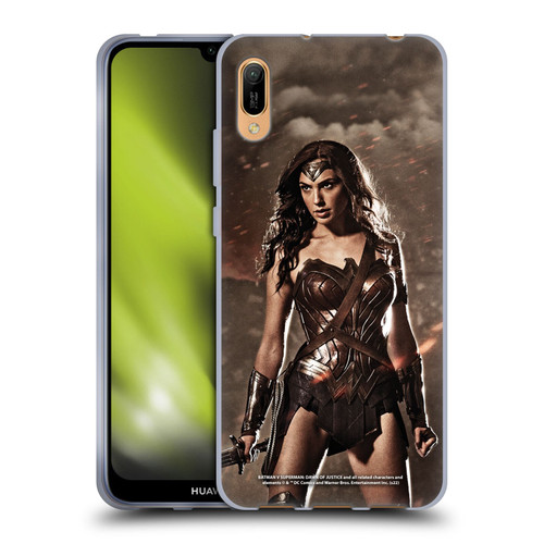 Batman V Superman: Dawn of Justice Graphics Wonder Woman Soft Gel Case for Huawei Y6 Pro (2019)