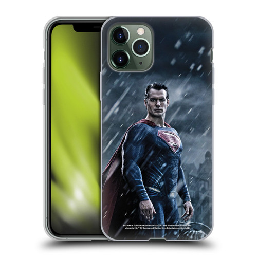 Batman V Superman: Dawn of Justice Graphics Superman Soft Gel Case for Apple iPhone 11 Pro