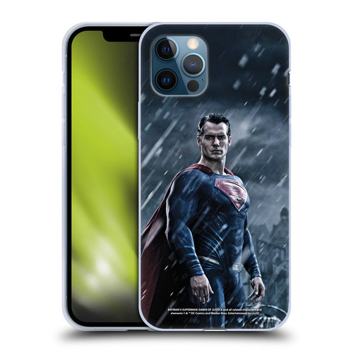 Batman V Superman: Dawn of Justice Graphics Superman Soft Gel Case for Apple iPhone 12 / iPhone 12 Pro
