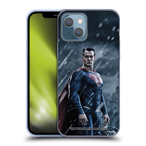 Batman V Superman: Dawn of Justice Graphics Superman Soft Gel Case for Apple iPhone 13