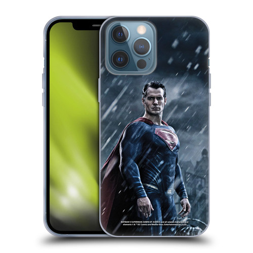 Batman V Superman: Dawn of Justice Graphics Superman Soft Gel Case for Apple iPhone 13 Pro Max