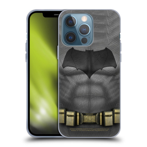 Batman V Superman: Dawn of Justice Graphics Batman Costume Soft Gel Case for Apple iPhone 13 Pro