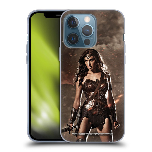 Batman V Superman: Dawn of Justice Graphics Wonder Woman Soft Gel Case for Apple iPhone 13 Pro