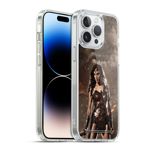 Batman V Superman: Dawn of Justice Graphics Wonder Woman Soft Gel Case for Apple iPhone 14 Pro Max & MagSafe