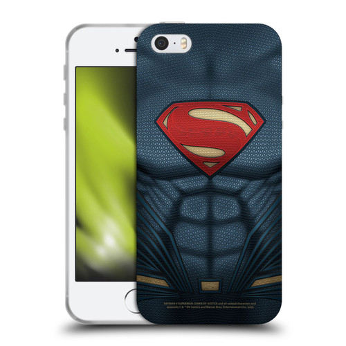 Batman V Superman: Dawn of Justice Graphics Superman Costume Soft Gel Case for Apple iPhone 5 / 5s / iPhone SE 2016