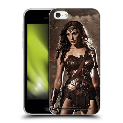 Batman V Superman: Dawn of Justice Graphics Wonder Woman Soft Gel Case for Apple iPhone 5c