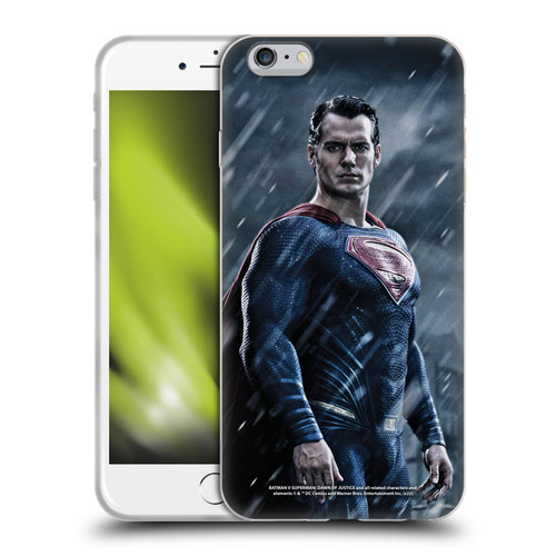 Batman V Superman: Dawn of Justice Graphics Superman Soft Gel Case for Apple iPhone 6 Plus / iPhone 6s Plus