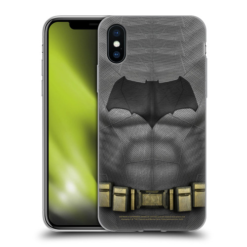 Batman V Superman: Dawn of Justice Graphics Batman Costume Soft Gel Case for Apple iPhone X / iPhone XS