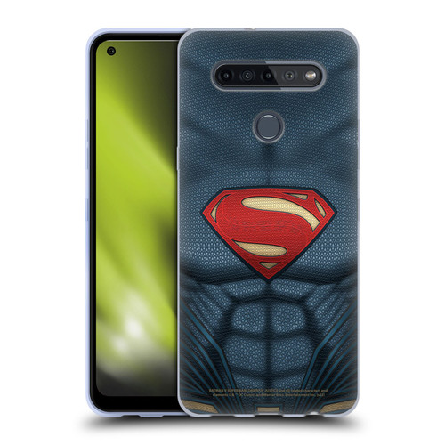 Batman V Superman: Dawn of Justice Graphics Superman Costume Soft Gel Case for LG K51S
