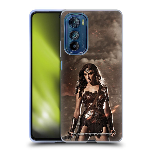 Batman V Superman: Dawn of Justice Graphics Wonder Woman Soft Gel Case for Motorola Edge 30