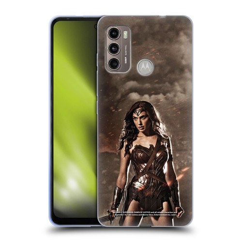 Batman V Superman: Dawn of Justice Graphics Wonder Woman Soft Gel Case for Motorola Moto G60 / Moto G40 Fusion