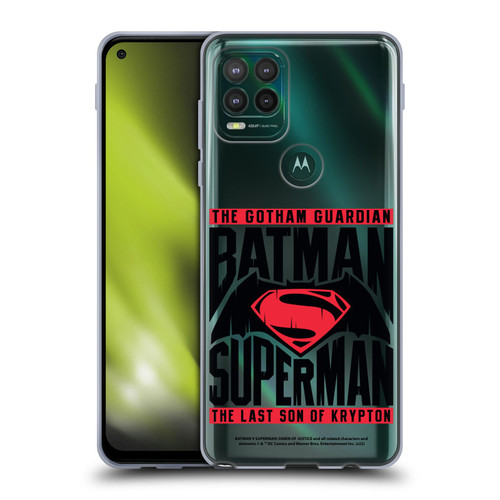 Batman V Superman: Dawn of Justice Graphics Typography Soft Gel Case for Motorola Moto G Stylus 5G 2021
