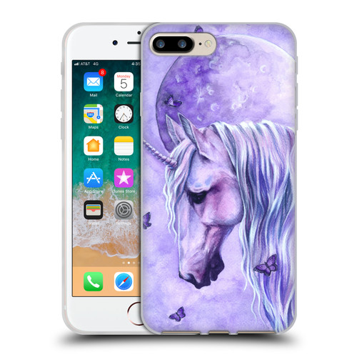 Selina Fenech Unicorns Moonlit Magic Soft Gel Case for Apple iPhone 7 Plus / iPhone 8 Plus