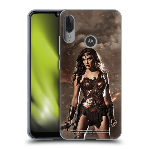 Batman V Superman: Dawn of Justice Graphics Wonder Woman Soft Gel Case for Motorola Moto E6 Plus