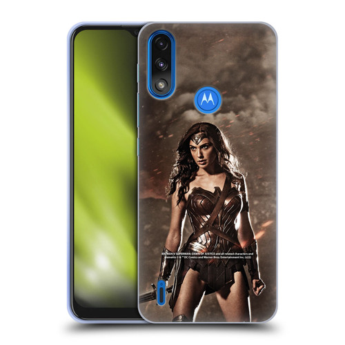 Batman V Superman: Dawn of Justice Graphics Wonder Woman Soft Gel Case for Motorola Moto E7 Power / Moto E7i Power