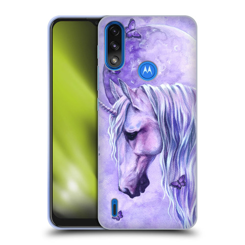 Selina Fenech Unicorns Moonlit Magic Soft Gel Case for Motorola Moto E7 Power / Moto E7i Power