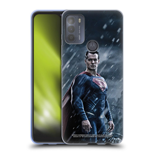 Batman V Superman: Dawn of Justice Graphics Superman Soft Gel Case for Motorola Moto G50