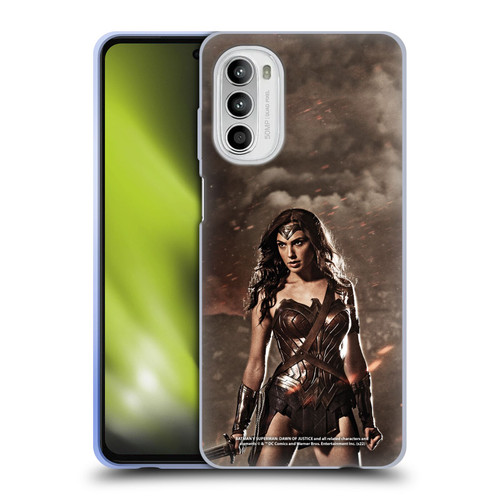 Batman V Superman: Dawn of Justice Graphics Wonder Woman Soft Gel Case for Motorola Moto G52