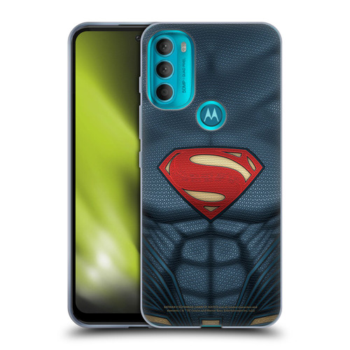 Batman V Superman: Dawn of Justice Graphics Superman Costume Soft Gel Case for Motorola Moto G71 5G