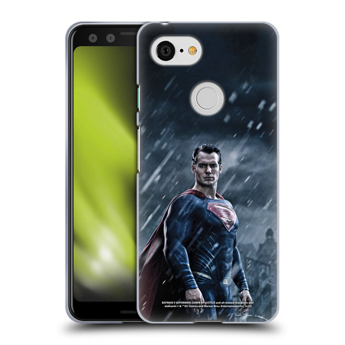 Batman V Superman: Dawn of Justice Graphics Superman Soft Gel Case for Google Pixel 3