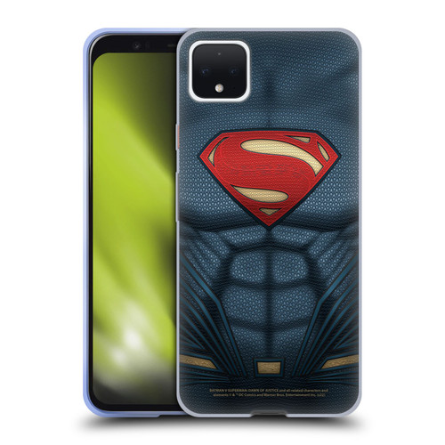 Batman V Superman: Dawn of Justice Graphics Superman Costume Soft Gel Case for Google Pixel 4 XL