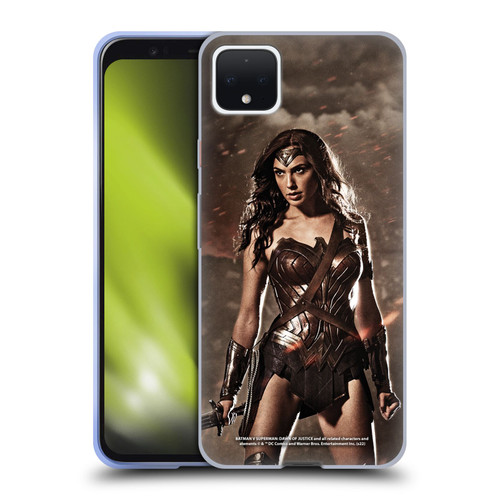 Batman V Superman: Dawn of Justice Graphics Wonder Woman Soft Gel Case for Google Pixel 4 XL