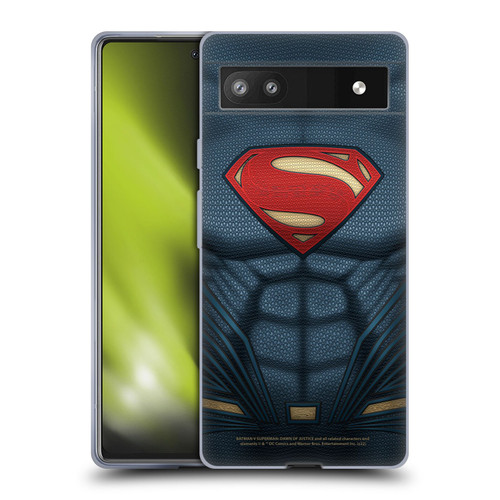 Batman V Superman: Dawn of Justice Graphics Superman Costume Soft Gel Case for Google Pixel 6a