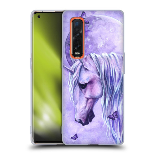 Selina Fenech Unicorns Moonlit Magic Soft Gel Case for OPPO Find X2 Pro 5G