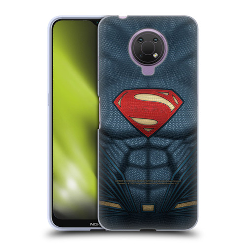Batman V Superman: Dawn of Justice Graphics Superman Costume Soft Gel Case for Nokia G10