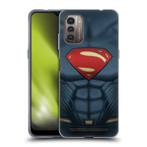 Batman V Superman: Dawn of Justice Graphics Superman Costume Soft Gel Case for Nokia G11 / G21