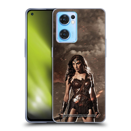 Batman V Superman: Dawn of Justice Graphics Wonder Woman Soft Gel Case for OPPO Reno7 5G / Find X5 Lite