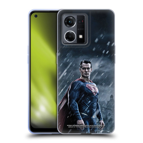 Batman V Superman: Dawn of Justice Graphics Superman Soft Gel Case for OPPO Reno8 4G