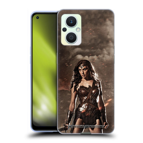 Batman V Superman: Dawn of Justice Graphics Wonder Woman Soft Gel Case for OPPO Reno8 Lite