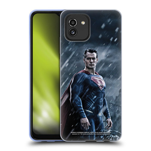 Batman V Superman: Dawn of Justice Graphics Superman Soft Gel Case for Samsung Galaxy A03 (2021)