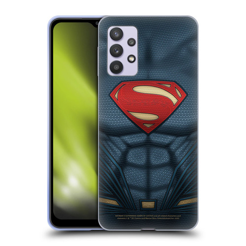 Batman V Superman: Dawn of Justice Graphics Superman Costume Soft Gel Case for Samsung Galaxy A32 5G / M32 5G (2021)