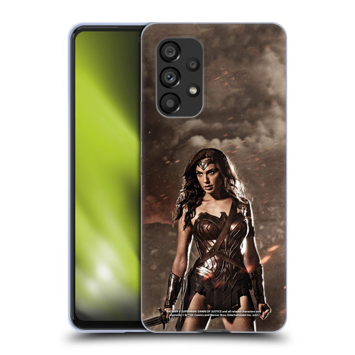 Batman V Superman: Dawn of Justice Graphics Wonder Woman Soft Gel Case for Samsung Galaxy A53 5G (2022)