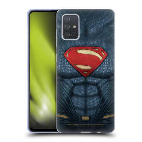 Batman V Superman: Dawn of Justice Graphics Superman Costume Soft Gel Case for Samsung Galaxy A71 (2019)
