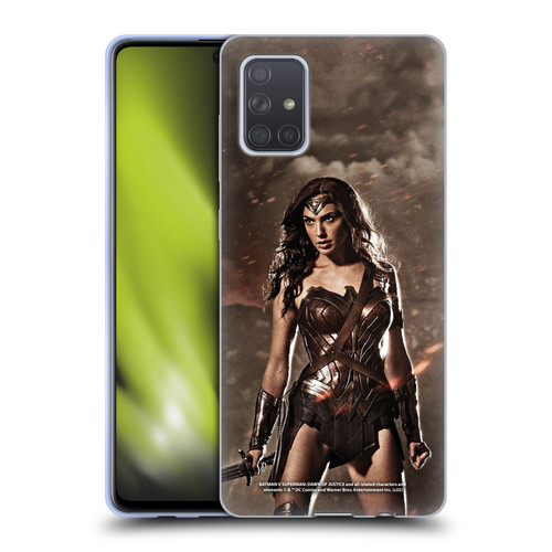 Batman V Superman: Dawn of Justice Graphics Wonder Woman Soft Gel Case for Samsung Galaxy A71 (2019)