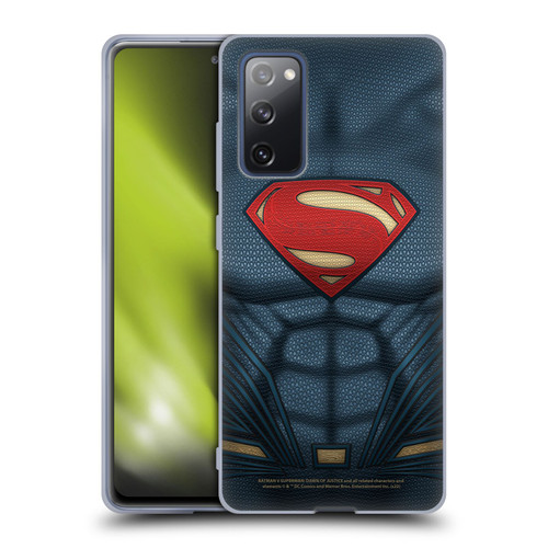 Batman V Superman: Dawn of Justice Graphics Superman Costume Soft Gel Case for Samsung Galaxy S20 FE / 5G