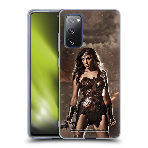 Batman V Superman: Dawn of Justice Graphics Wonder Woman Soft Gel Case for Samsung Galaxy S20 FE / 5G