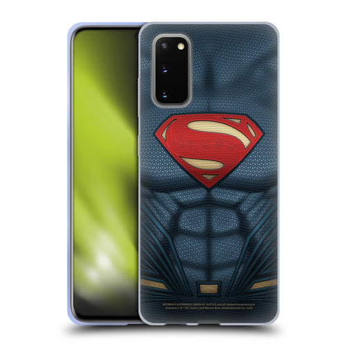 Batman V Superman: Dawn of Justice Graphics Superman Costume Soft Gel Case for Samsung Galaxy S20 / S20 5G
