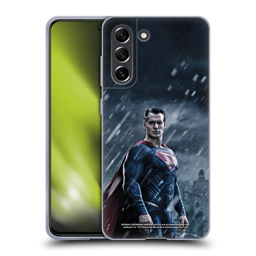 Batman V Superman: Dawn of Justice Graphics Superman Soft Gel Case for Samsung Galaxy S21 FE 5G