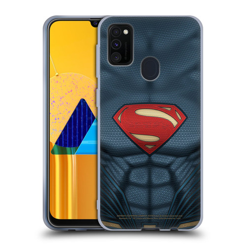 Batman V Superman: Dawn of Justice Graphics Superman Costume Soft Gel Case for Samsung Galaxy M30s (2019)/M21 (2020)