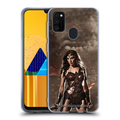 Batman V Superman: Dawn of Justice Graphics Wonder Woman Soft Gel Case for Samsung Galaxy M30s (2019)/M21 (2020)