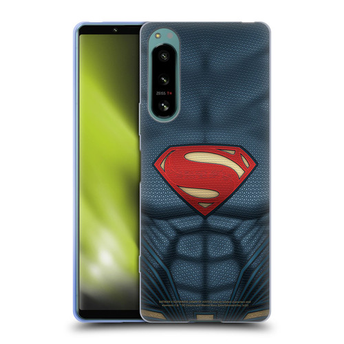 Batman V Superman: Dawn of Justice Graphics Superman Costume Soft Gel Case for Sony Xperia 5 IV