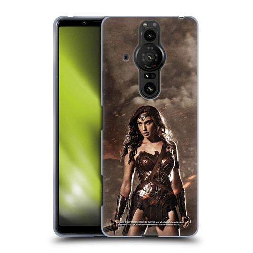 Batman V Superman: Dawn of Justice Graphics Wonder Woman Soft Gel Case for Sony Xperia Pro-I