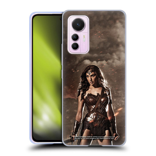Batman V Superman: Dawn of Justice Graphics Wonder Woman Soft Gel Case for Xiaomi 12 Lite